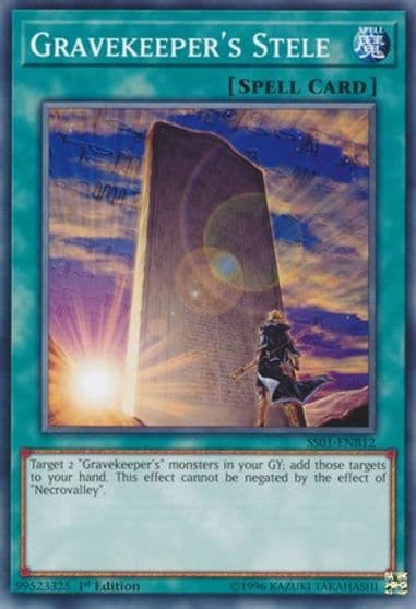 Gravekeepers Stele Speed Duel Decks: Destiny Masters Yu-Gi-Oh! card