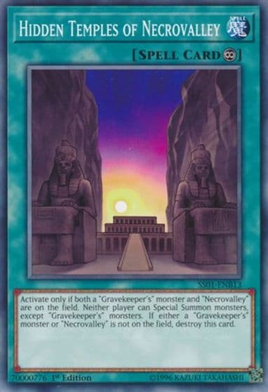 Hidden Temples of Necrovalley Speed Duel Decks: Destiny Masters Yu-Gi-Oh! card
