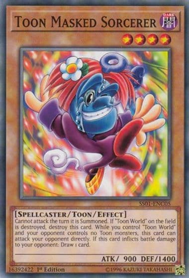 Toon Masked Sorcerer Speed Duel Decks: Destiny Masters Yu-Gi-Oh! card