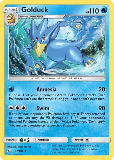 Golduck SM - Team Up Pokemon card