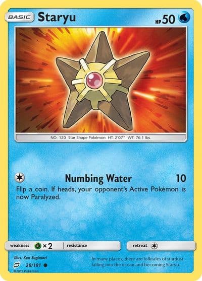 Staryu SM - Team Up Pokemon card