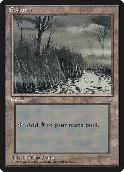Swamp 354 Ice Age Magic card