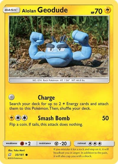 Alolan Geodude (35) SM - Team Up Pokemon card