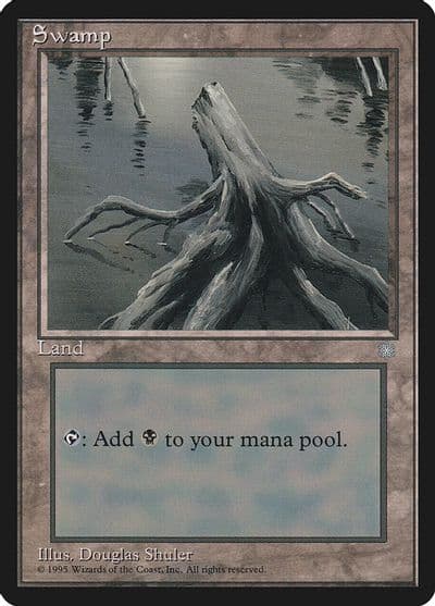 Swamp 355 Ice Age Magic card