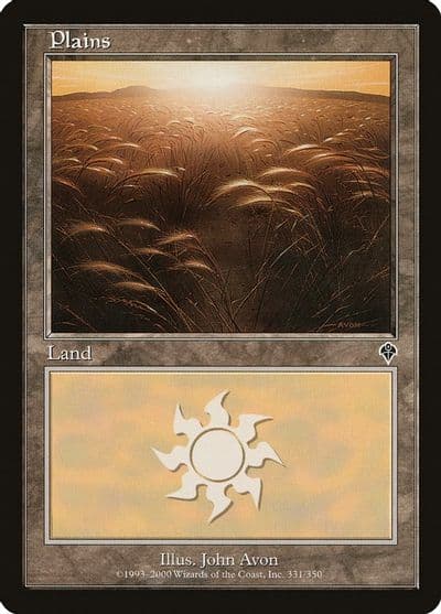 Plains 331 Invasion Magic card
