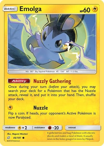 Emolga SM - Team Up Pokemon card