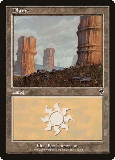 Plains 332 Invasion Magic card