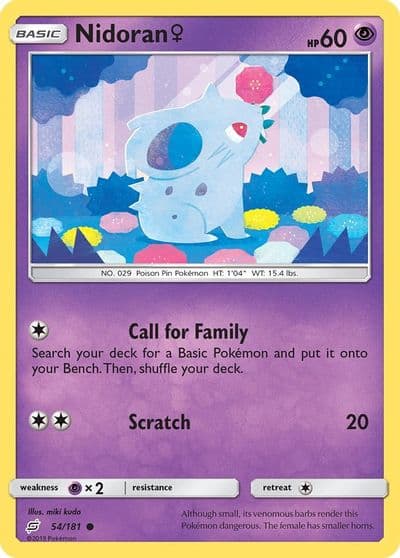Nidoran F SM - Team Up Pokemon card