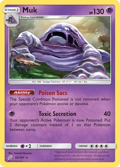 Muk SM - Team Up Pokemon card