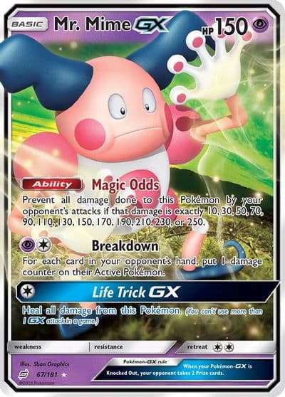 Mr. Mime GX SM - Team Up Pokemon card
