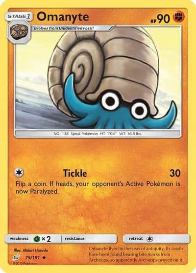 Omanyte SM - Team Up Pokemon card