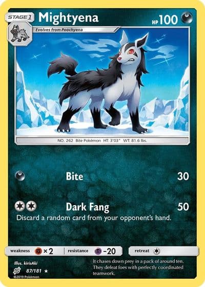 Mightyena SM - Team Up Pokemon card