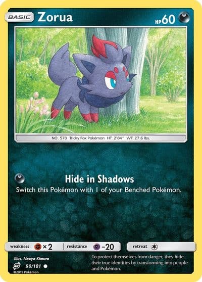 Zorua SM - Team Up Pokemon card
