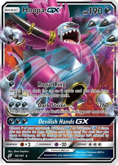 Hoopa GX SM - Team Up Pokemon card