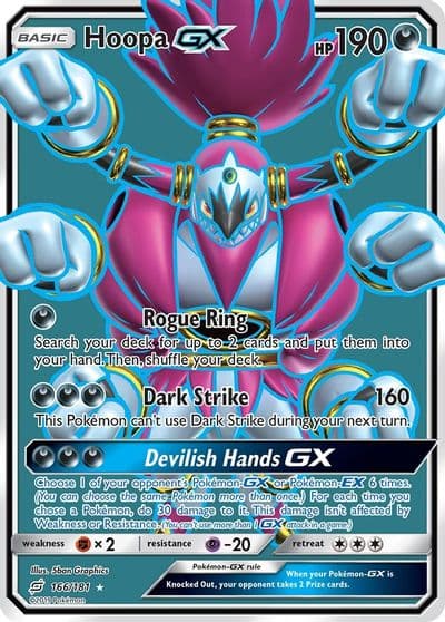 Hoopa GX (Full Art) SM - Team Up Pokemon card