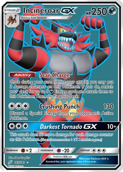 Incineroar GX (Full Art) SM - Team Up Pokemon card
