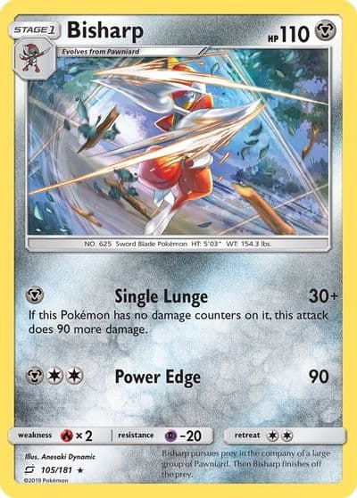 Bisharp SM - Team Up Pokemon card