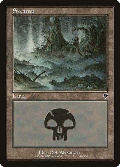 Swamp 340 Invasion Magic card