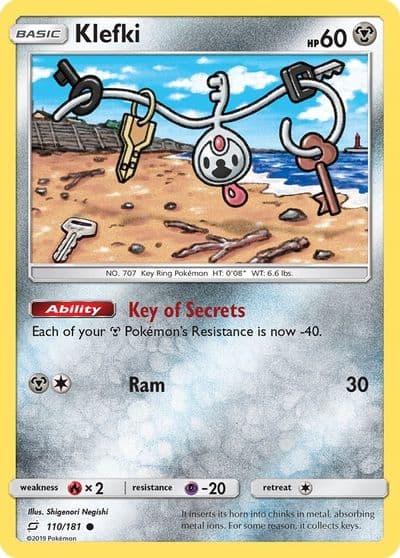 Klefki SM - Team Up Pokemon card
