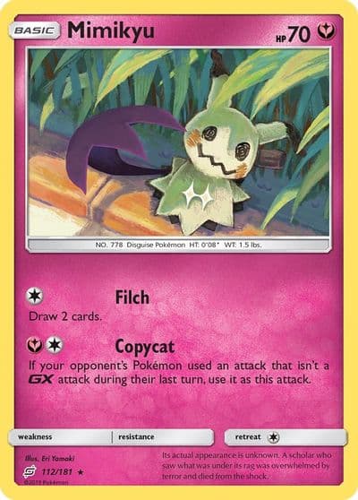 Mimikyu SM - Team Up Pokemon card