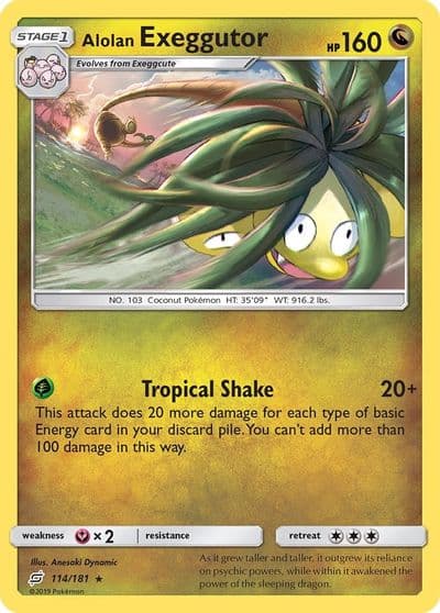 Alolan Exeggutor (114) SM - Team Up Pokemon card