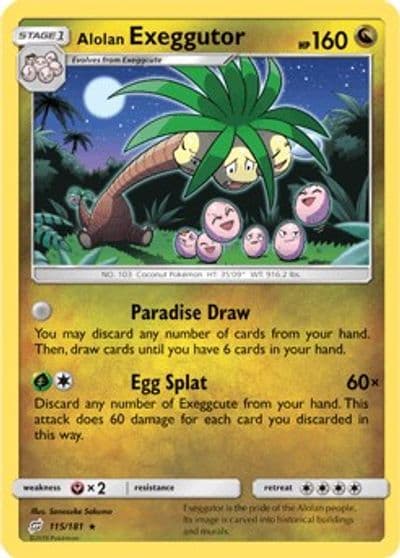 Alolan Exeggutor (115) SM - Team Up Pokemon card