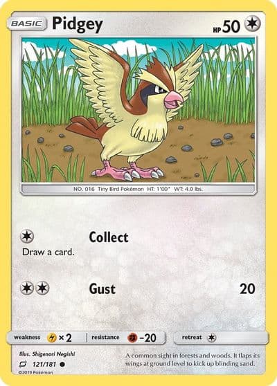 Pidgey (121) SM - Team Up Pokemon card
