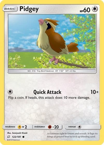 Pidgey (122) SM - Team Up Pokemon card