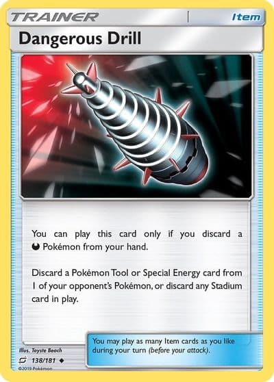 Dangerous Drill SM - Team Up Pokemon card