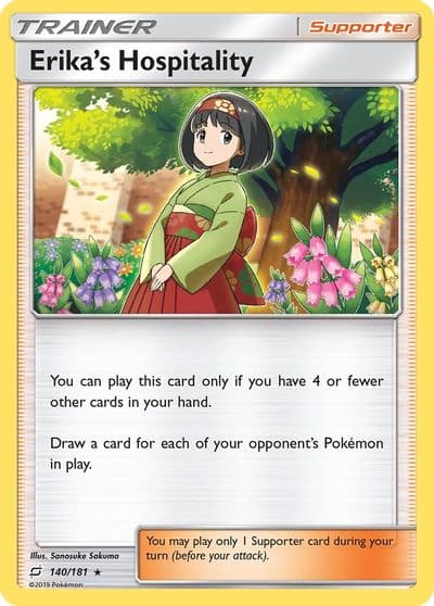 Erika's Hospitality SM - Team Up Pokemon card