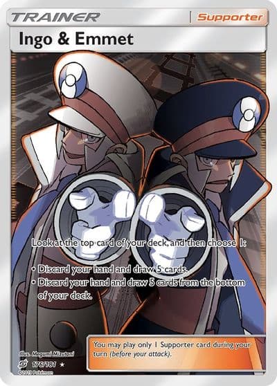 Ingo & Emmet (Full Art) SM - Team Up Pokemon card