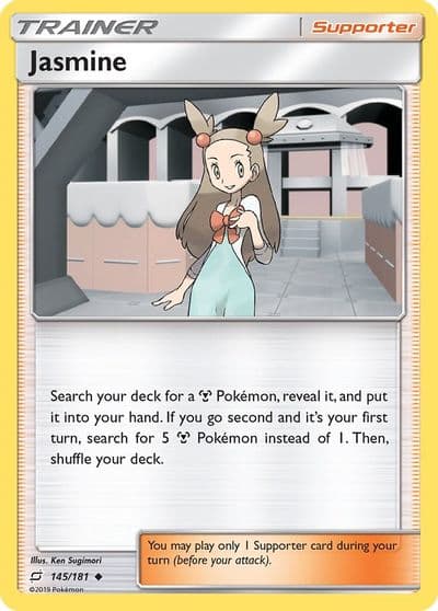 Jasmine SM - Team Up Pokemon card