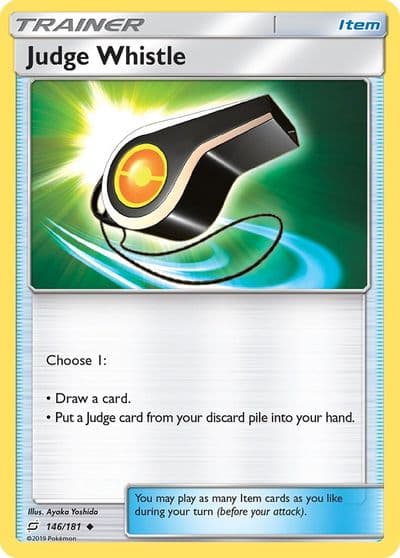Judge Whistle SM - Team Up Pokemon card