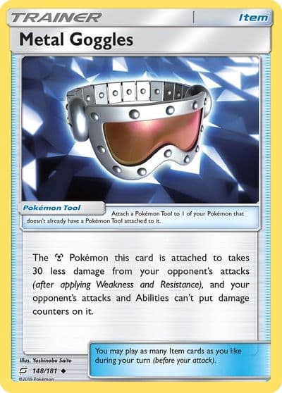 Metal Goggles SM - Team Up Pokemon card