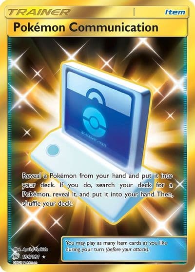 Pokemon Communication (Secret) SM - Team Up Pokemon card