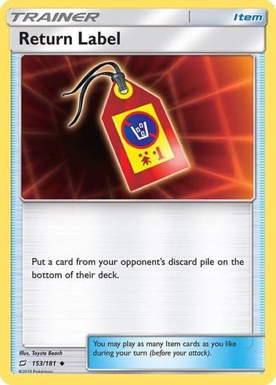 Return Label SM - Team Up Pokemon card