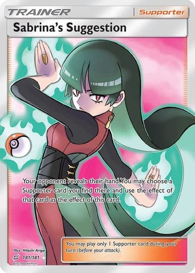 Sabrina's Suggestion (Full Art) SM - Team Up Pokemon card