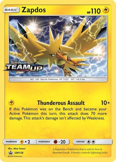 Zapdos - SM159 (Prerelease) SM Promos Pokemon card