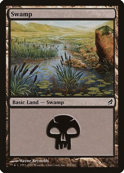 Swamp 292 Lorwyn Magic card