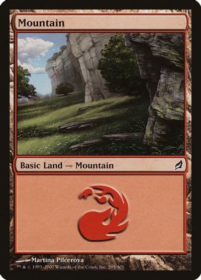 Mountain 295 Lorwyn Magic card