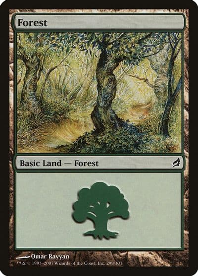 Forest 298 Lorwyn Magic card
