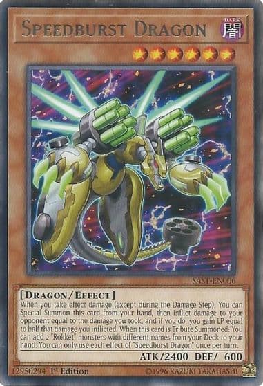 Speedburst Dragon Savage Strike Yu-Gi-Oh! card