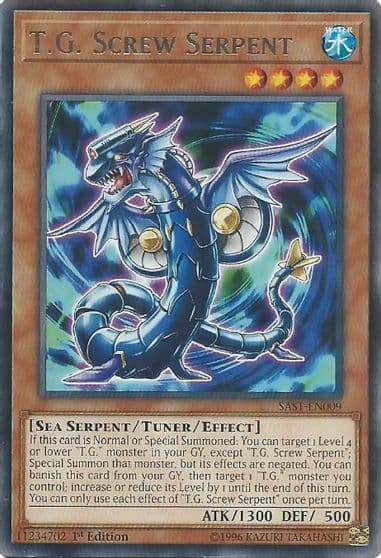 TG Screw Serpent Savage Strike Yu-Gi-Oh! card