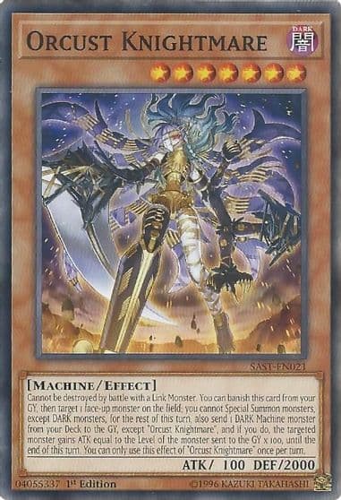 Orcust Knightmare Savage Strike Yu-Gi-Oh! card