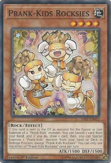 Prank Kids Rocksies Savage Strike Yu-Gi-Oh! card