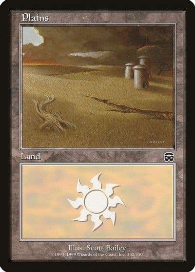 Plains 332 Mercadian Masques Magic card