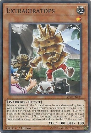 Extraceratops Savage Strike Yu-Gi-Oh! card