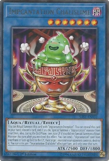 Impcantation Chalislime Savage Strike Yu-Gi-Oh! card