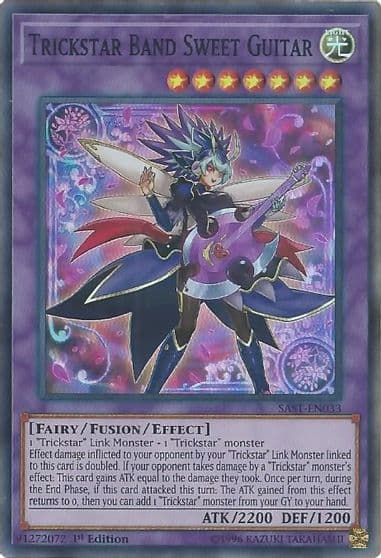 Trickstar Band Sweet Guitar Savage Strike Yu-Gi-Oh! card