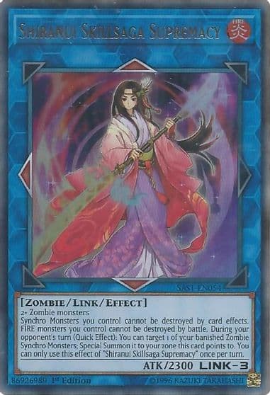 Shiranui Skillsaga Supremacy Savage Strike Yu-Gi-Oh! card